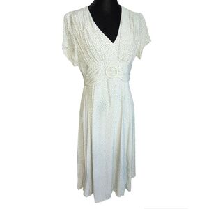 4 for $32 Vintage mint green polka dot midi dress